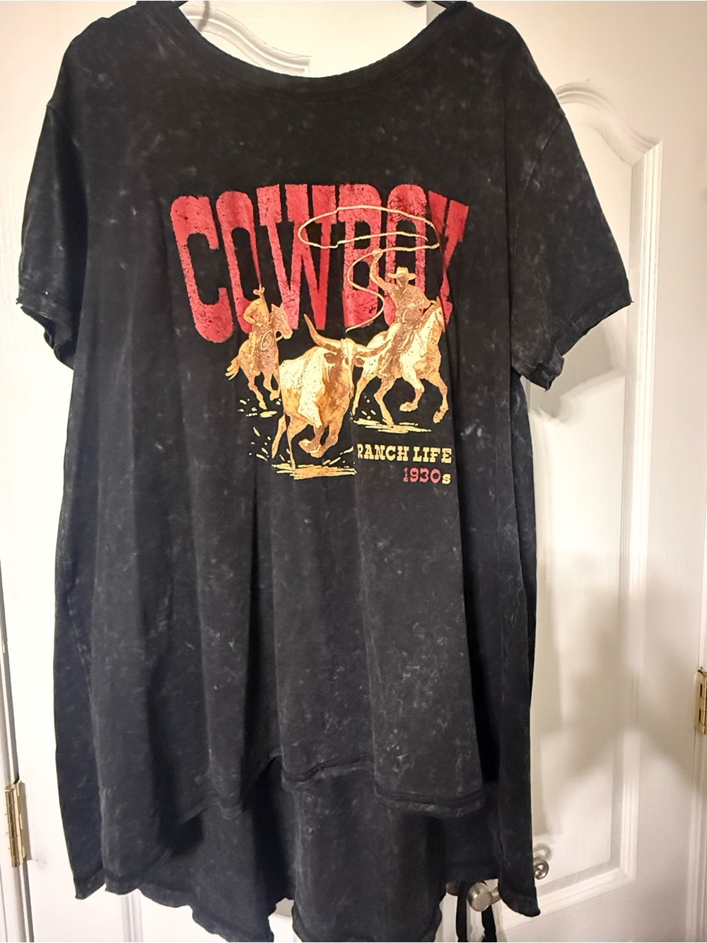 Cowboy Graphic Black Womens Dress - Rustic Ranch Life
